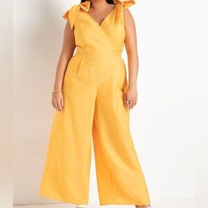 Eloquii Vibrant Yellow Jumpsuit
